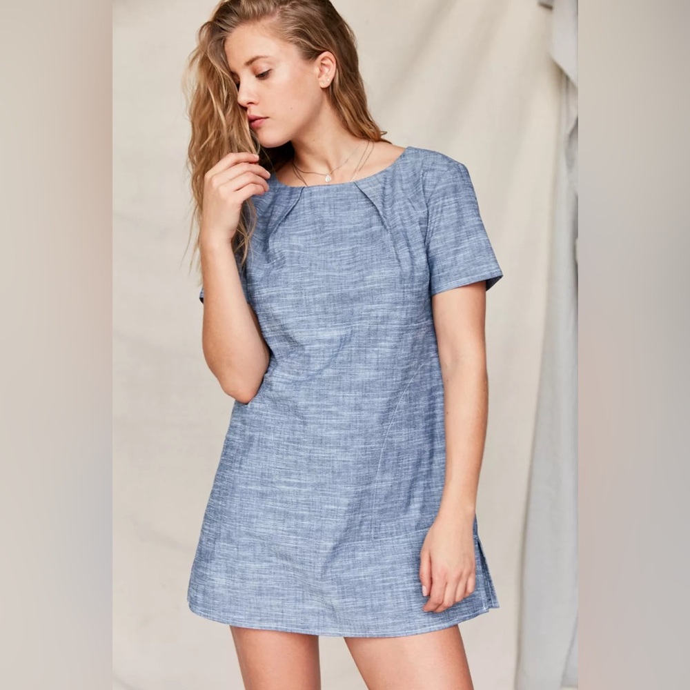 Urban Outfitters Urban Renewal Back Pleat Shift Minidress